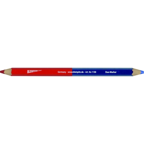 Pieštukas dvipusis, raudona/mėlyna 175mm 1 vnt