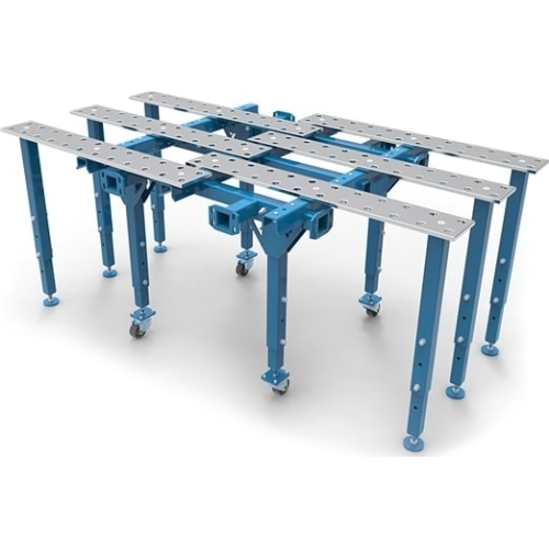 Išskleidžiamas modulinis stalas 1500x1600 (2670x1600)mm + 8 kojos