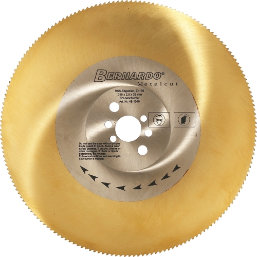 Pjovimo diskas Bernardo HSS TiN, 250 x 2,0 x 32 mm, Z 128