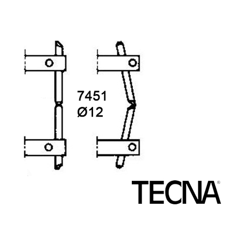 Elektrodų pora Tecna 7451 (12mm)