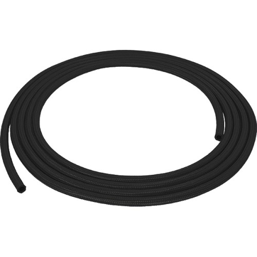 EPDM 5 x 8 mm nylon braided rubber hose from the meter - Black