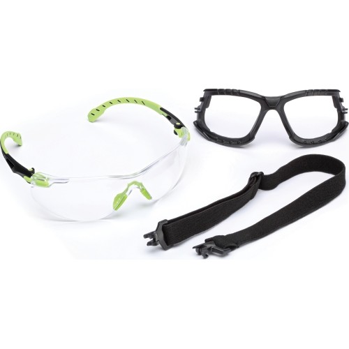 Apsauginiai akiniai Solus Scotchgard 3M, nerasojantys, skaidrūs - Žalia