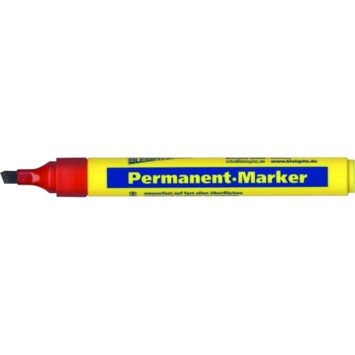 Markeris, permanentinis, kirstas 1-5mm, 1vnt - Red
