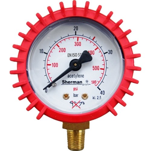 Pressure gauge ⌀ 50mm for Mouse Acetylene reducer - Butlowy 40 bar