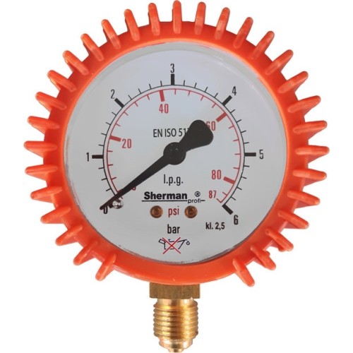 Pressure gauge ⌀ 63mm for TURBO LPG (Propane-butane) reducer - M12x1.5 RH