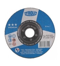 Šlifavimo diskas Tyrolit 125x7.0x22.23 2in1, universalus, mėlynas