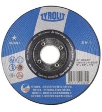 Pjovimo diskas Tyrolit 125x3.0x22.23 2in1, universalus, mėlynas