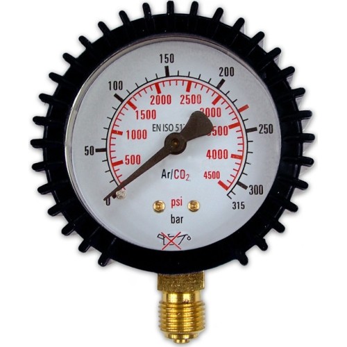 Pressure gauge ⌀ 63mm for TURBO Argon/CO₂ reducer (MIX) - Cylinder 315 bar
