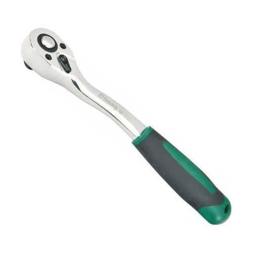 1/4" Dr. Quick-release ratchet curved, L160mm 72 teeth