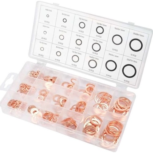 Copper soft washer set 220pcs