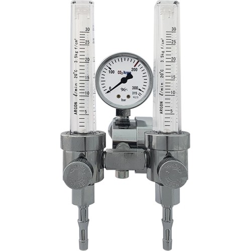 RB2R-Ar/CO₂ reducer with two rotameters