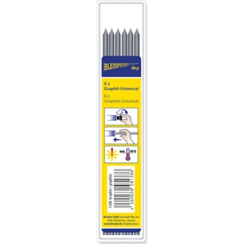 Grąfitinė šerdys PROFI Graphite-Universal, 2,8mm, 6vnt