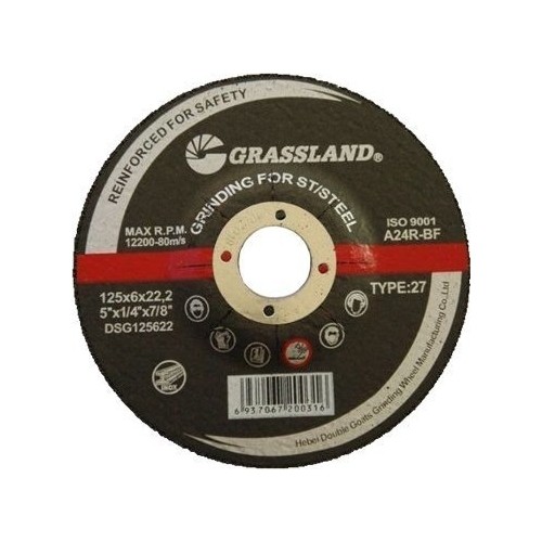 Grinding wheel 125x6.0x22.2  27. Stainless steel