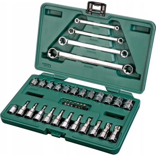 1/4" + 3/8" Dr. E-TORX wrench set 35pcs.