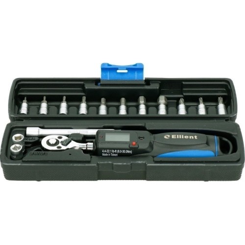 1/4" Dr. Pre-set digital torque wrench 6-30Nm with bit sets