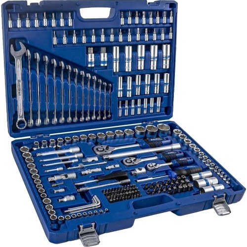 1/4" + 3/8" + 1/2" Dr. Socket wrench set 218pcs.