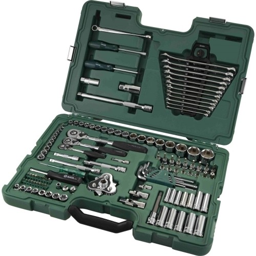 1/4" + 3/8" + 1/2" Dr. Socket wrench set 128pcs.