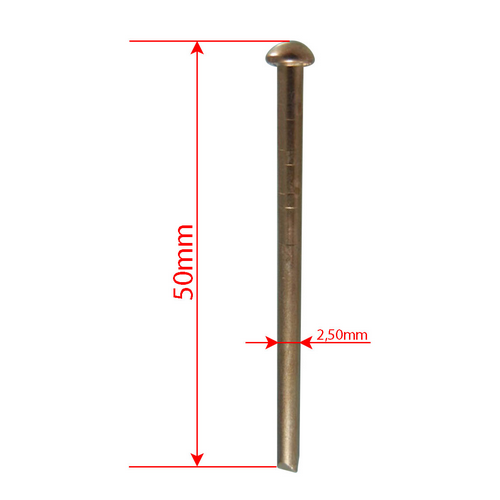 Smeigės 2.5x50mm, pakuotė (100vnt)