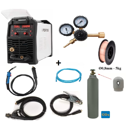 Semi-automatic KIT MIG Fortis, MIG-200 PULSE PRO