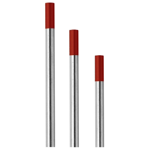 TIG tungsten electrode WT20 175mm (1 piece) red - 1,6