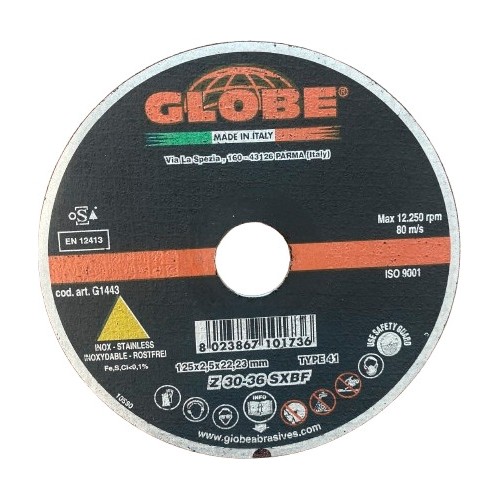 Cutting  disc Globe 125x22.2 INOX - 2.5mm