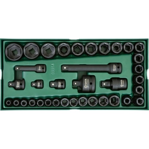 Tray. Impact socket set 3/8“ + 1/2" Dr. 13pcs.