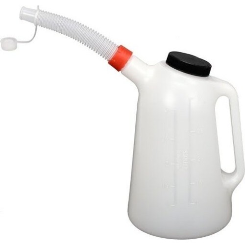 Oil jug 3l with long flexible neck