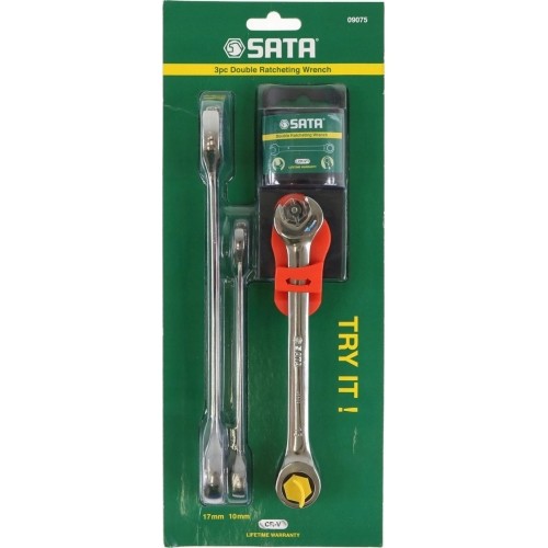 Combination gear wrenches set  3pcs. (10,13,17mm)