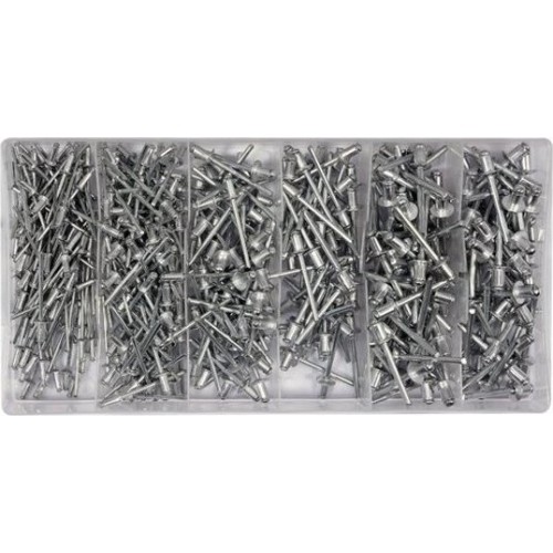 Aluminium blind rivets 2.4-4.8mm 400pcs.