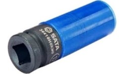 Prailginta smūginė galvutė 1/2'' 17mm plonasienė su apsauga