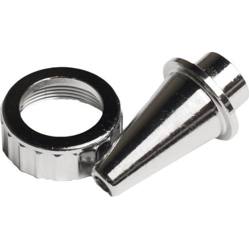 Metal sandblaster nozzle and clamping ring