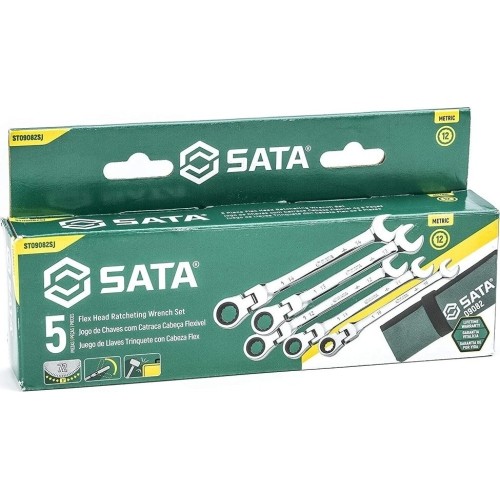 Flex head gear wrench set 5pcs. (10-14)