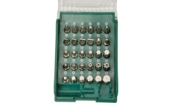 Keičiamų antgalių rinkinys su laikikliu (31vnt)