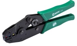Ratchet crimping pliers for insulated terminals