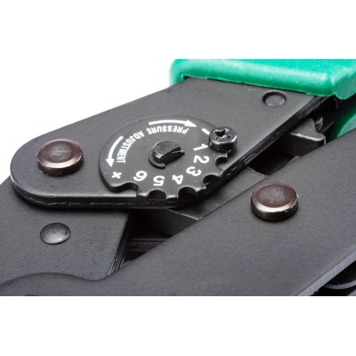 Ratchet crimping pliers for insulated terminals