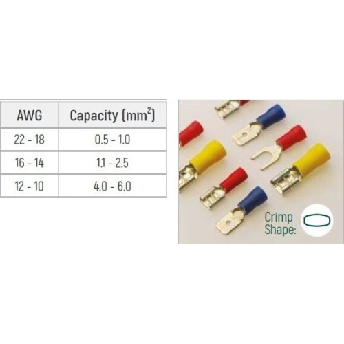 Ratchet crimping pliers for insulated terminals