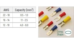 Ratchet crimping pliers for insulated terminals