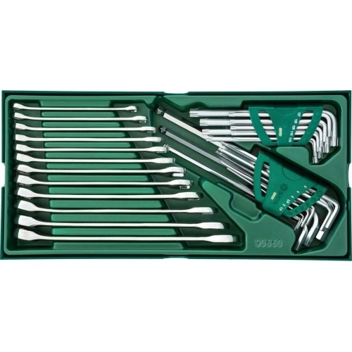 Tray. Combination wrench and hex key set  10pcs.