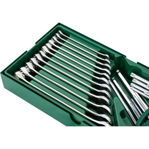 Tray. Combination wrench and hex key set  10pcs.