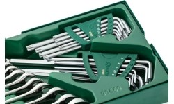 Tray. Combination wrench and hex key set  10pcs.