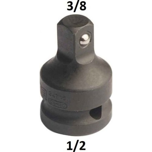 Adapteris smūginis 1/2"(F) - 3/8"(M)