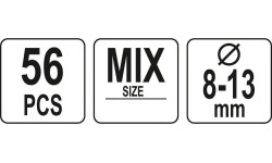 Cotter pins and pins set (56pcs)