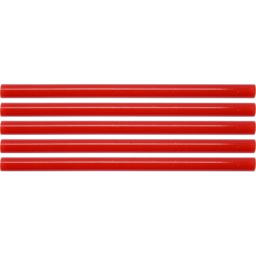 Hot glue stick set (red) (5pcs) 11x200mm