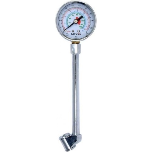 Dual foot tire gauge 0-15 bar (for truck)