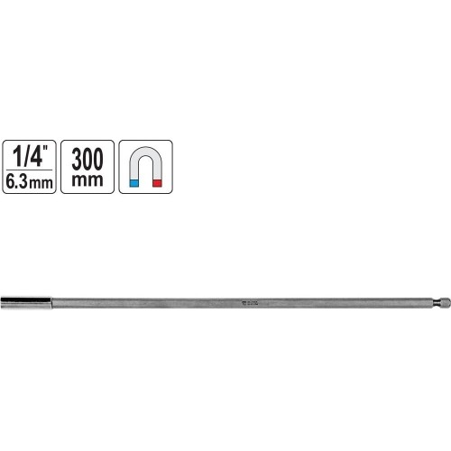 Screwdriver bit holder with magnet 300mm
