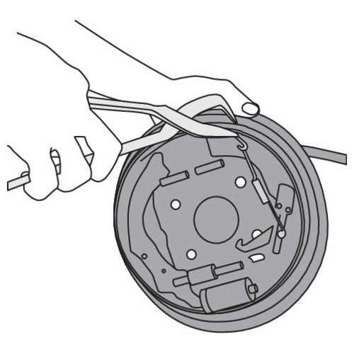Stabdžių spyruoklės nuėmimo/uždėjimo rinkinys 3vnt.