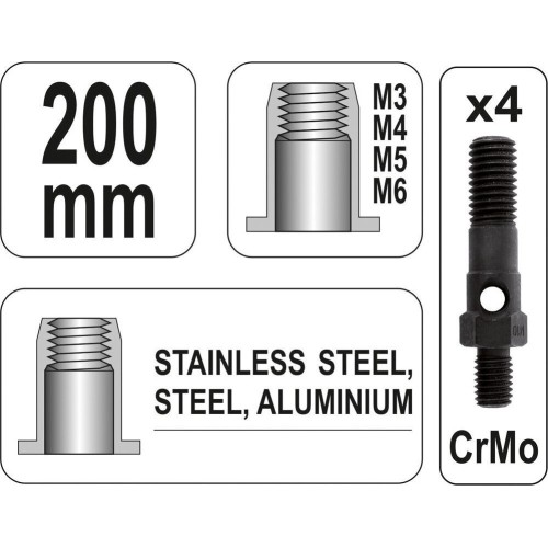 Riveter nut tool M3-M6