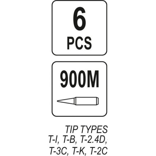 Soldering tip set (6pcs) 900M