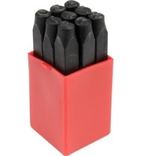 Number stamp 6 mm, 9pcs.