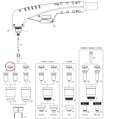 Difuzorius 30-70A, 4 skylutės
